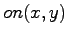 $on(x,y)$